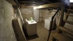 basement with washer dryer